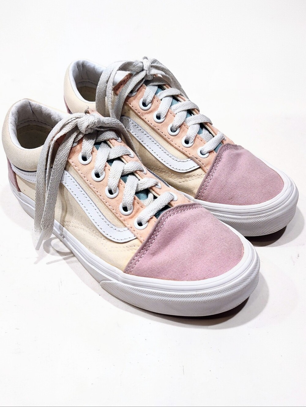 Vans FU Old Skool Pastel Block Unisex Canvas Skate Shoe size W 6 M 4.5 US 36 EU